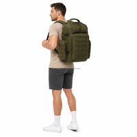 Mochila Táctica Personalizada Compatible con Bolsa de Hidratación, Multicompartimentos, Duradera, Ligera, para Emergencias, Campismo y Actividades al Aire Libre
