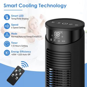 Turmventilator sehr leise, thông gió standventilator 45W MIT fernbedienung & led-bildschirm, 12h hẹn giờ, sinh thái chế độ, oszillation - Product Image 6