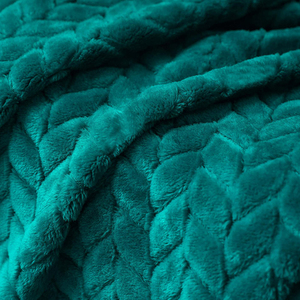 Couverture en molleton de flanelle à motif de feuilles en <span class=keywords><strong>jacquard</strong></span> doux et léger - Product Image 6