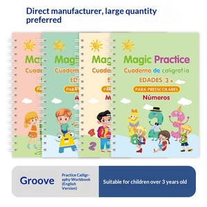 Cuaderno de Práctica <span class=keywords><strong>para</strong></span> Niños en Inglés, Alemán, Francés, Árabe, Ruso y <span class=keywords><strong>Español</strong></span>, con Páginas de Cartón Blanco, Modelo de Comercio Exterior, Tapa Dura - Product Image 1