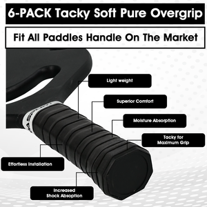 AMA SPORT Overgrip Assorbente con Logo Personalizzato - Materiale PU Morbido e Sottile per Protezione Completa in Tennis, Badminton, Padel e <span class=keywords><strong>Squash</strong></span> - Product Image 2