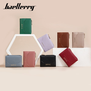 กระเป๋าสตางค์ใบเล็กสำหรับผู้หญิง Baellerry สีน้ำตาล หนังนิ่ม ซิปใส่เหรียญ ใช้ได้ทุกวัน - Product Image 4