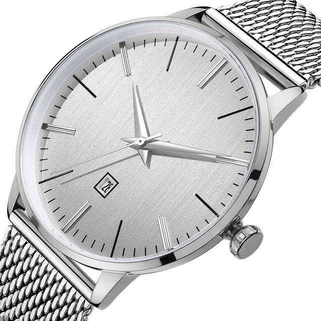 Stainless Steel Chain Black Color Wrist Watch Quartz Man OEM/ODM Luxury Watches