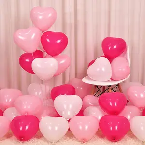 Aku mencintaimu Hari valentine pernikahan berbentuk hati balon lateks balon tiup dekorasi pesta