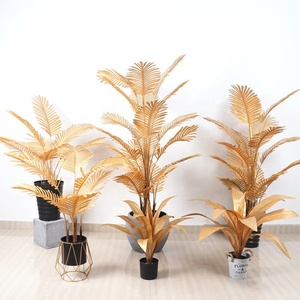 Palmera <span class=keywords><strong>Dorada</strong></span> Fénix de la Suerte en Oferta para Decoración del Hogar, Hoja Artificial de Areca, Palmera Personalizada - Product Image 4