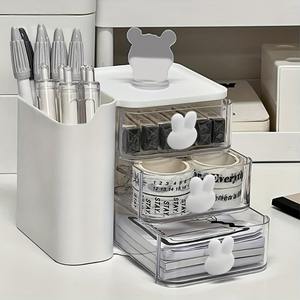 กล่องเก็บของลิ้นชัก<span class=keywords><strong>3</strong></span><span class=keywords><strong>ชั้น</strong></span>อเนกประสงค์กล่องเก็บของตั้งโต๊ะ - Product Image 3