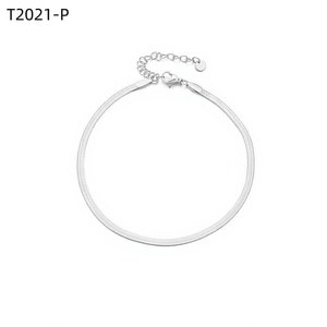 Amy Amy Fashion <b>Anklet</b> Stainless Steel <b>Silver</b> Plated Classic Style For Women Gift Jewelry T2021 - Product Image 1