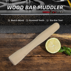 Muddler personnalisé en bois de hêtre massif de 10 pouces pour préparation de cocktails (<span class=keywords><strong>vodka</strong></span>, mojito, rhum et herbes) - Product Image 3