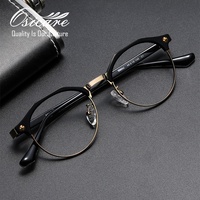 60602 marque de luxe lunettes broche Concept concepteur pleine lentille lunettes Acetato lunettes hommes titane optique lunettes cadres