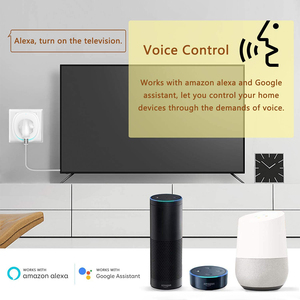 La UE inteligente Wifi con 2 puerto USB LED Luz de vida inteligente APP mart enchufe trabajo de voz con Google casa de Alexa - Product Image 6