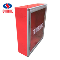 Armoire à Tuyau d'Incendie Flexible Personnalisée avec Porte en Verre Trempé, Construction en Acier au Carbone, Boîte d'Hydrant Mural pour Usage Commercial