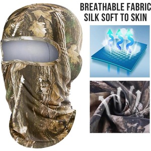 Masque de camouflage Woodland, accessoires de chasse, dissimulation du visage réglable, essentiels pour la chasse à la dinde - Product Image 6