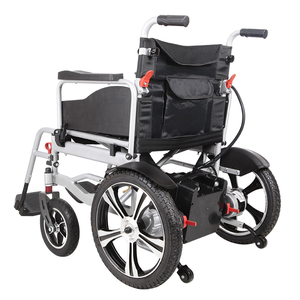 Silla de ruedas eléctrica de gran venta, marco de acero, silla de ruedas eléctrica cómoda plegable, silla de ruedas eléctrica resistente para adultos - Product Image 1