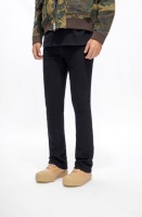 Jean pour homme Y2K en denim noir de jais, coupe évasée, 5 poches, style streetwear, personnalisable, OEM/ODM, haute qualité 2026
