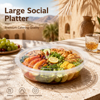 Contenants jetables TeGuan en PP de qualité alimentaire haute résistance 70oz avec couvercle, compatibles micro-ondes et congélateur, multi-usages pour nouilles et repas rapides