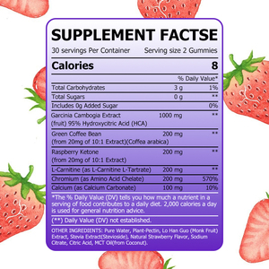 Factory Direct Garcinia Cambogia Gummies with L-Carnitine Help Boost a Healthy Metabolism Helps Transport Fatty Acids Gummies - Product Image 5