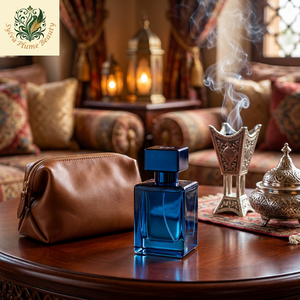 Profumo Arabo a Lunga Durata Private Label Midnight Blue Oud Fragranza di Lusso EDP per Uomo 100ml Set Regalo Personalizzato con Logo su Misura - Product Image 3