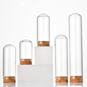 코르크 마개로 직경 30cm 유리 보로 3.3 라운드 바닥 테스트 튜브 - Product Image 1