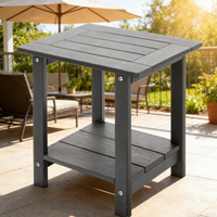 Table d'appoint extérieure moderne Treeents avec plateau en HDPE et structure en acier thermolaqué Good 2026