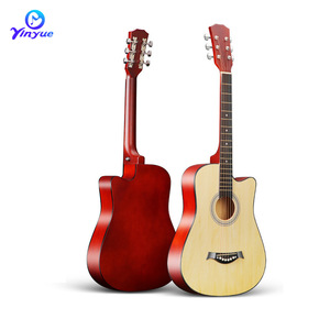 Guitarra Acústica Folk Cutaway Yinyue de 38 Pulgadas, Panel de Madera de Tilo Lacado en Azul, Ideal para Principiantes - Product Image 2