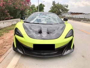 Para <span class=keywords><strong>Mclaren</strong></span> 540C 570S 570GT actualizado <span class=keywords><strong>600LT</strong></span> estilo fibra de carbono seco parachoques delantero falda lateral parachoques trasero cubierta trasera Kit de carrocería - Product Image 4