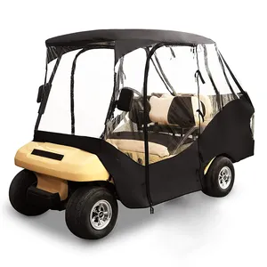 Fábrica Vendendo Alta Qualidade Transparente Oxford Golf Cart Rain Covers Para Club Golf Carts