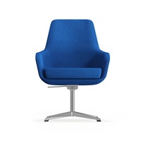 Chaise de bureau de direction moderne de luxe en tissu, certifiée BIFMA, avec siège en mousse moulée, réglable en hauteur, pour bureau à domicile