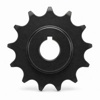 Pignon de chaîne à rouleaux simple ISO 606 12B-1, 12 dents, pas de 19,05 mm, type B 45 #   Acier au carbone pour la transmission industrielle