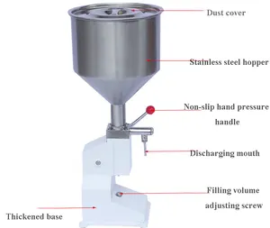 A03 Hand Operated Filling Machine Manual Cosmetics Cream Filling Machine Liquid and Paste Filling Machine