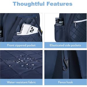 Sac à dos de pickleball matelassé KAVIGOR avec compartiment pour chaussures, sac de raquette imperméable - Product Image 6