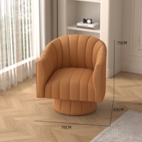Nouvelle crème légère de luxe pour salon, balcon, chambre à coucher, chaise simple décontractée, chaise de réception confortable, chaise d'appoint Tira