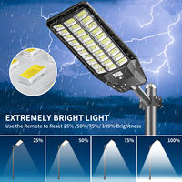 Farola Solar Integrada Súper Brillante de 900 LED IP65 con Baterías Integradas, Equivalente a una Lámpara Halógena de 8000 W