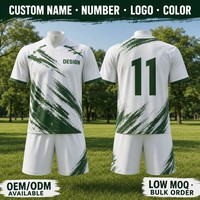 Set Jersey Sepak Bola Grafis Custom Brush Stroke Sublimasi Pakaian Tim Sepak Bola Produsen OEM Streetwear