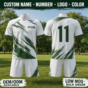 Custom Brush Stroke Grafische Voetbalshirt Set Sublimatie Voetbalteamkleding OEM Fabrikant Streetwear - Product Image 1