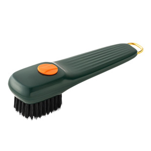 <b>Shoe</b> Brush With Liquid Dispenser <b>Soft</b> Nylon Bristles Plastic Handle Hanging Loop For Cleaning <b>Shoes</b> - Product Image 5