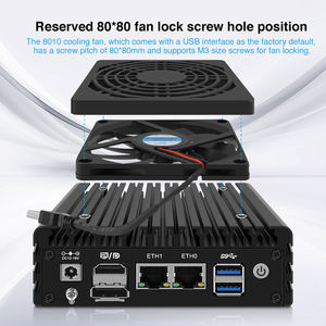 Mini PC Topton P5 P6 Max sin Ventilador, Intel Twin Lake 3-N355 N350 N150, 2 Puertos LAN de 2.5G, 6 Puertos USB, HDMI+DP, Firewall, Nano PC X86 - Product Image 4