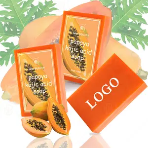 Private Label Kojic Acid Soap Organic Facial Skin Bleaching Brightening Whitening Body Papaya Soap