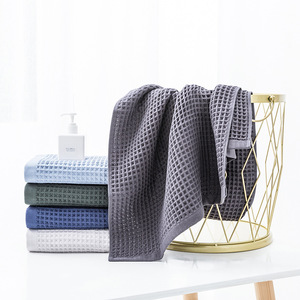 Ensemble <span class=keywords><strong>de</strong></span> serviettes en coton <span class=keywords><strong>bambou</strong></span> gaufré 100% coton, logo personnalisé, serviette <span class=keywords><strong>de</strong></span> <span class=keywords><strong>bain</strong></span> en coton gaufré 100% coton - Product Image 5