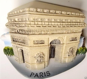 Résine 3D <span class=keywords><strong>Monument</strong></span> Paris Réfrigérateur Aimant - Product Image 4