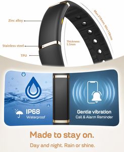 Bracelet intelligent de santé Android sans écran pour le sport, moniteur de sommeil, de fréquence cardiaque et d'oxygène sanguin, tracker d'activité physique - Product Image 3