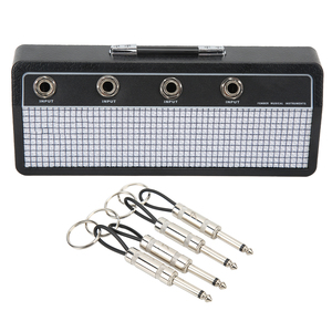Boîte de rangement pour fiches de <span class=keywords><strong>guitare</strong></span>, <span class=keywords><strong>support</strong></span> mural pour <span class=keywords><strong>amplificateur</strong></span> de <span class=keywords><strong>guitare</strong></span>, <span class=keywords><strong>support</strong></span> pour clés avec 4 porte-clés - Product Image 3