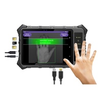 Tableta Industrial Android Tendcent de 8 Pulgadas con Reconocimiento de Venas de la Palma de la Mano, Resistente al Agua, Lector Biométrico RFID, Alimentada por Batería, Modelo F819