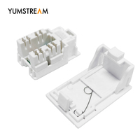 Système de câblage réseau ABS 38,6x25cm RJ45 Cat6A UTP Keystone Jack pour plaque murale de type UK