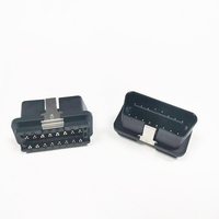 Venta al por mayor Universal Y Tipo Terminal chapado en oro J1962 OBD II OBD 2 Conector macho con clips metálicos