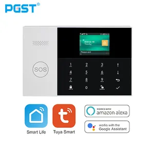 PGST Tuya 보안 경보 쉬운 Gizwits App 개인 터치 키패드 무선 도난 GSM 와이파이 경보 시스템 지능형 집