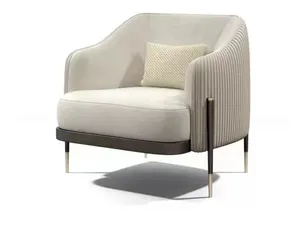 새로운 디자인 싱글 소파 레저 의자 럭셔리 거실 가구 소파 의자 현대 클래식 컬렉션