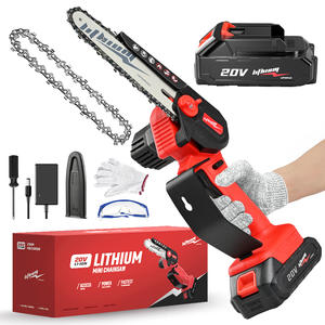 6Inch Draadloze <span class=keywords><strong>Mini</strong></span> Kettingzaag Met Snel Opladen Lithiumbatterij Perfect Voor Het Snoeien Van Bomen Goed Houtbewerking En Snijgereedschap - Product Image 1
