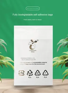 Custom Eco Friendly 100% biodegradabile PLA compostabile autoadesiva sacchetti di plastica con il Logo per i vestiti T shirt <span class=keywords><strong>Polo</strong></span> - Product Image 5