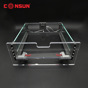 Consun Bán Buôn Đồ nội thất nhà bếp phần cứng mỏng ngăn kéo hộp mềm đóng cửa kính ngăn kéo hệ thống - Product Image 2