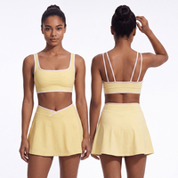 Ensemble de sport 2 pièces respirant pour femme avec leggings de sécurité, idéal pour le tennis, la gym et les activités de plein air – Nouvelle collection en gros